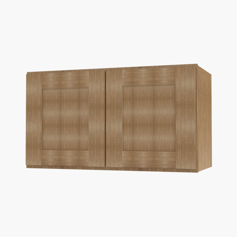 AR-W361524B Double Door 36 Inch Wall Refrigerator Cabinet | Woodland Brown Shaker - image 3