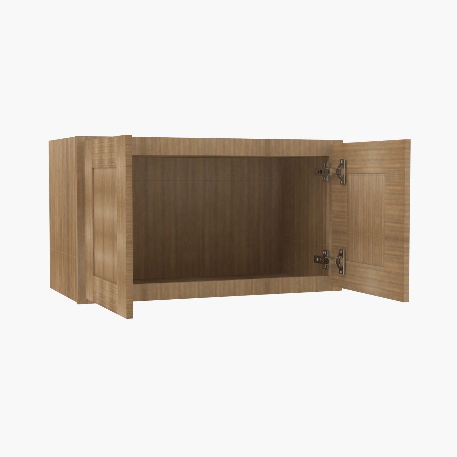 AR-W331524B Double Door 33 Inch Wall Refrigerator Cabinet | Woodland Brown Shaker - image 4