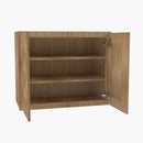 AR-W2742B Double Door 27 Inch Wall Cabinet | Woodland Brown Shaker - image 4