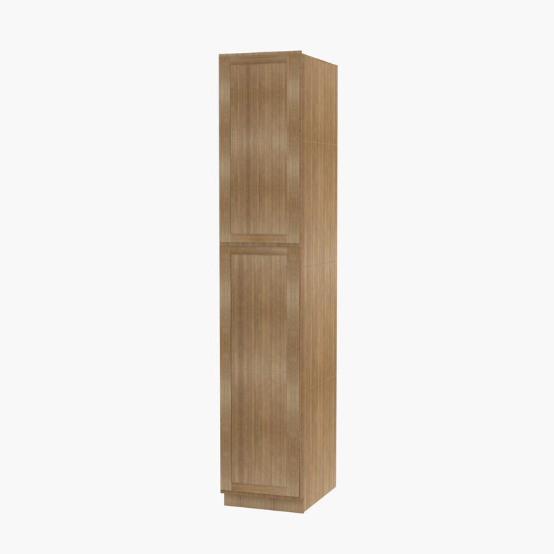 AR-WP1884 Double Door 18 Inch Tall Wall Pantry Cabinet | Woodland Brown Shaker - image 3