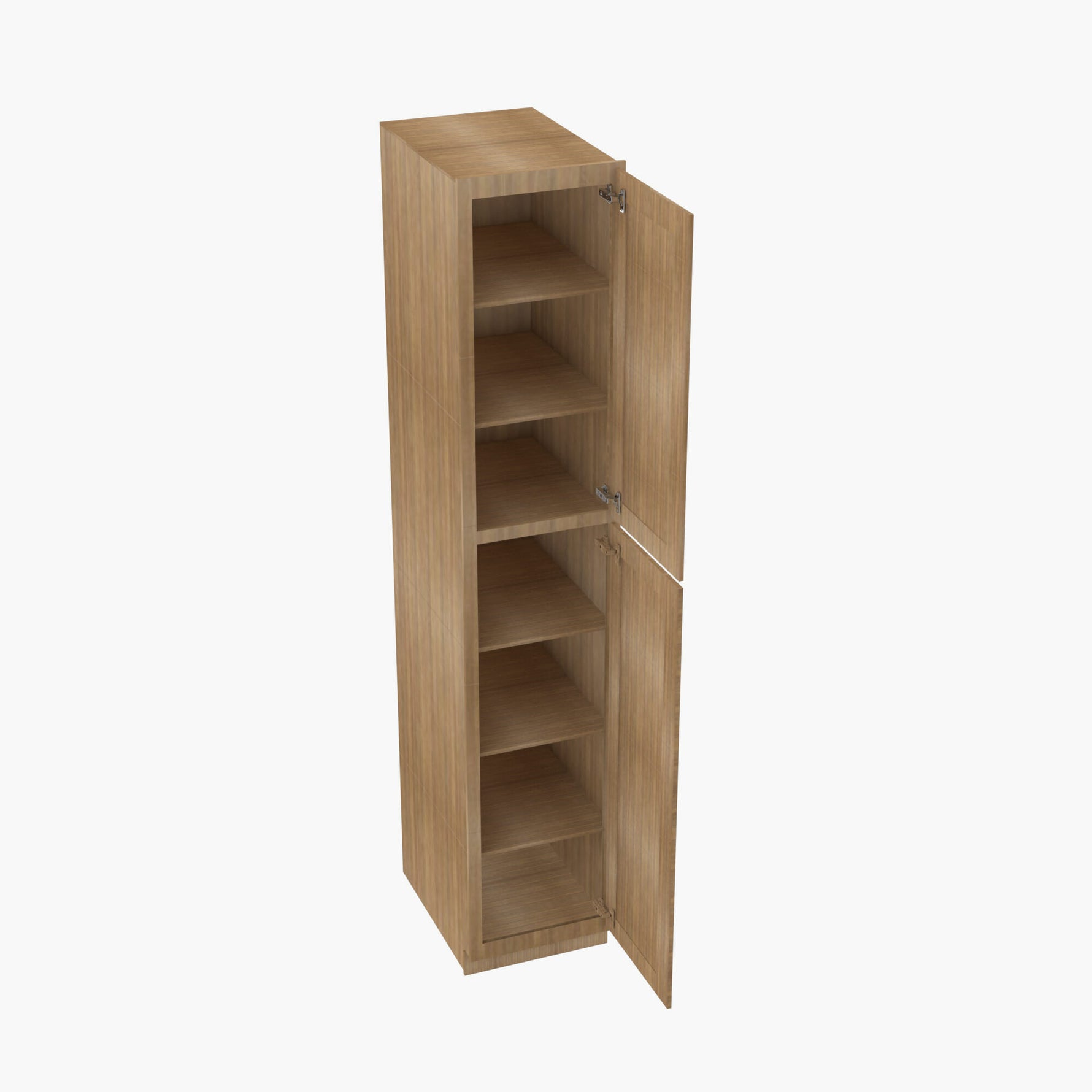 AH-WP1596 Double Door 15 Inch Tall Wall Pantry Cabinet | Homestead OAK Shaker - image 1