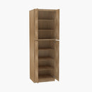 AR-WP3090B Four Door 30 Inch Tall Wall Pantry Cabinet with Butt Doors | Woodland Brown Shaker - image 4