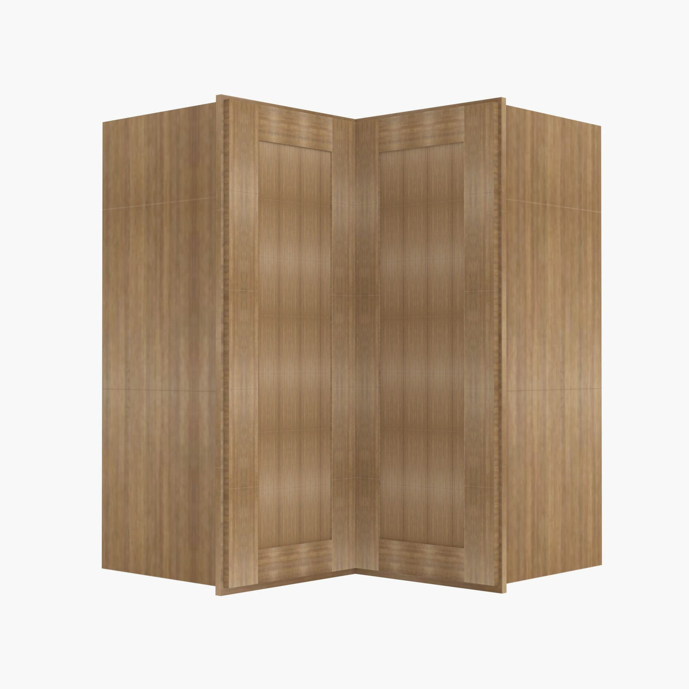AR-WSQ2436 24 Inch Easy Reach Wall Corner Cabinet | Woodland Brown Shaker
