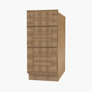 AR-SVB1521-34-1/2 15 Inch Bathroom Cabinet Vanity Drawer Pack | Woodland Brown Shaker - image 3