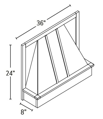 Wall Range Hood Cabinet | AX-AWH36 - image 5