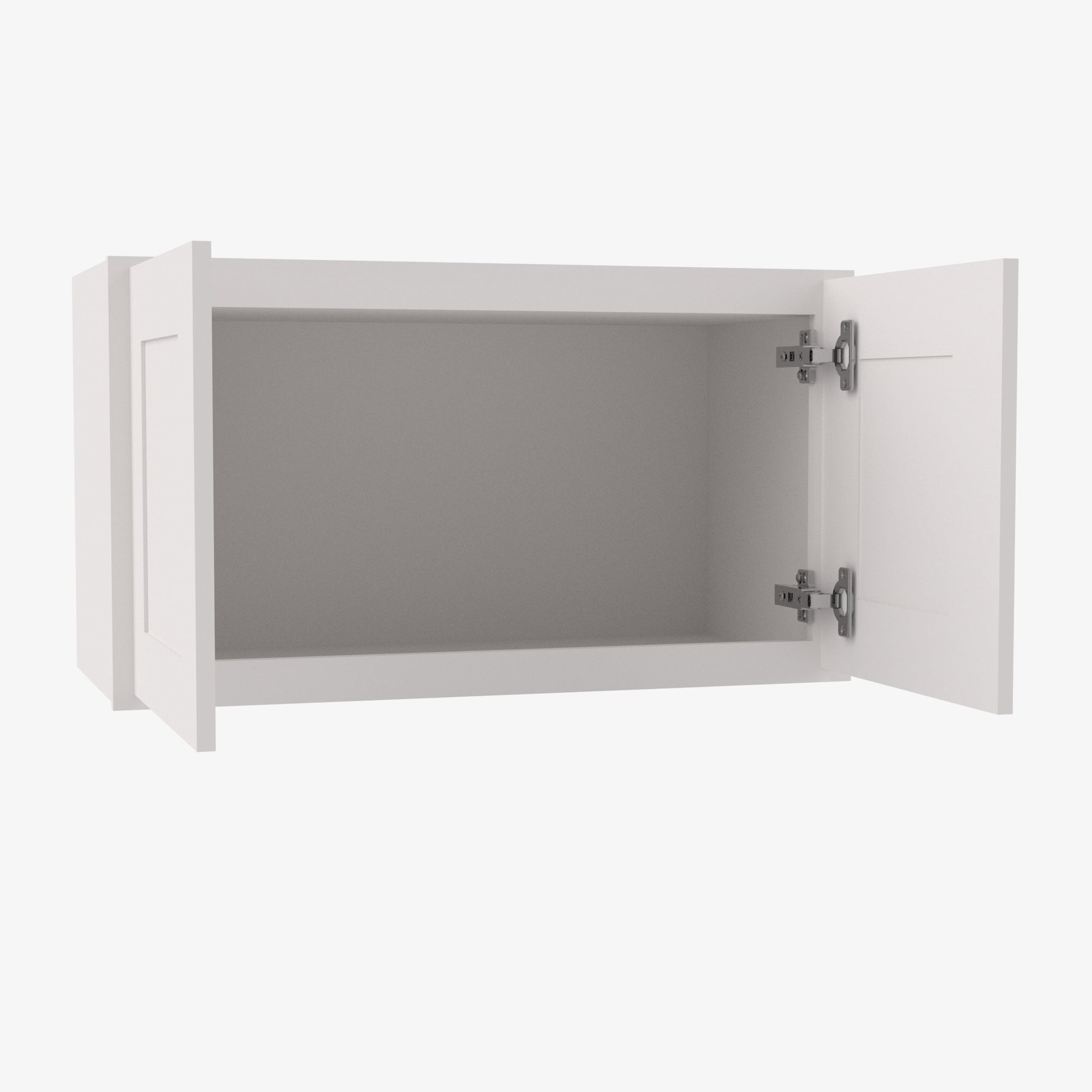 AW-W2712B Double Door 27 Inch Wall Cabinet | Ice White Shaker - image 2