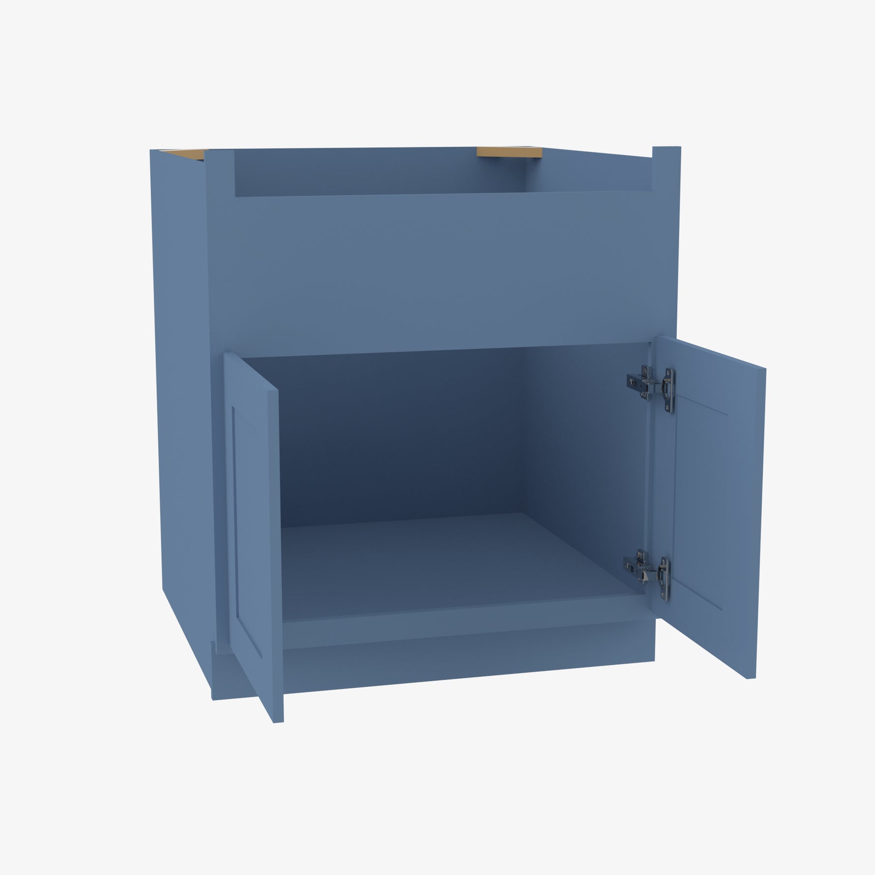 AX-FSB36B Double Door 36 Inch Farmhouse Sink Base Cabinet | Xterra Blue Shaker - image 4