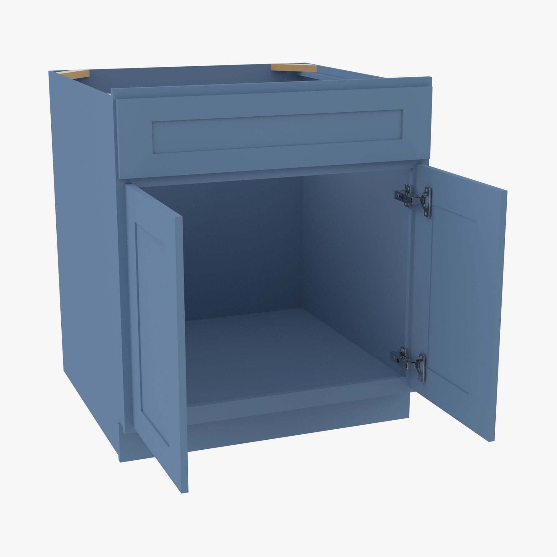 AX-SB42 Double Door 42 Inch Sink Base Cabinet | Xterra Blue Shaker - image 4