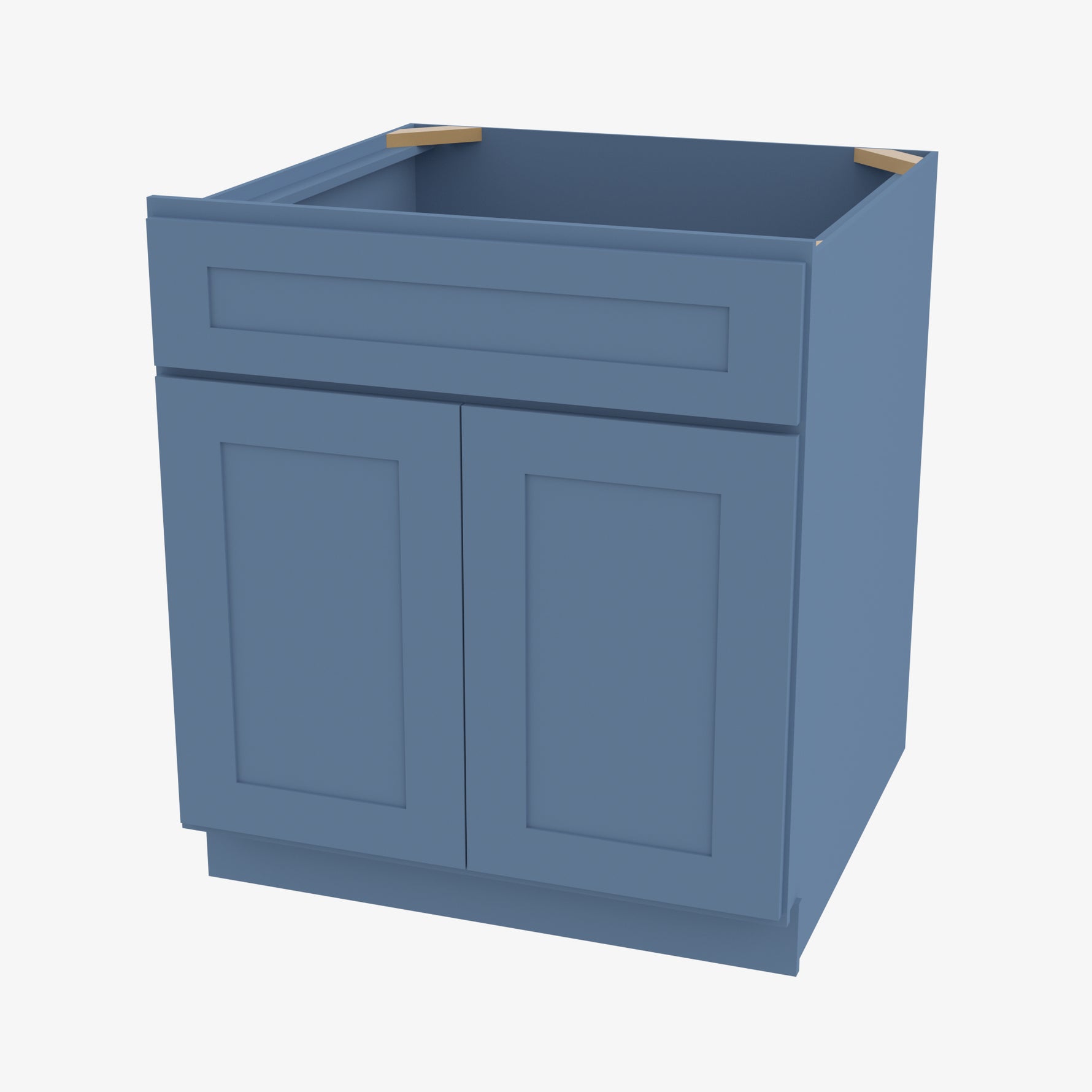 AX-SB42 Double Door 42 Inch Sink Base Cabinet | Xterra Blue Shaker - image 3