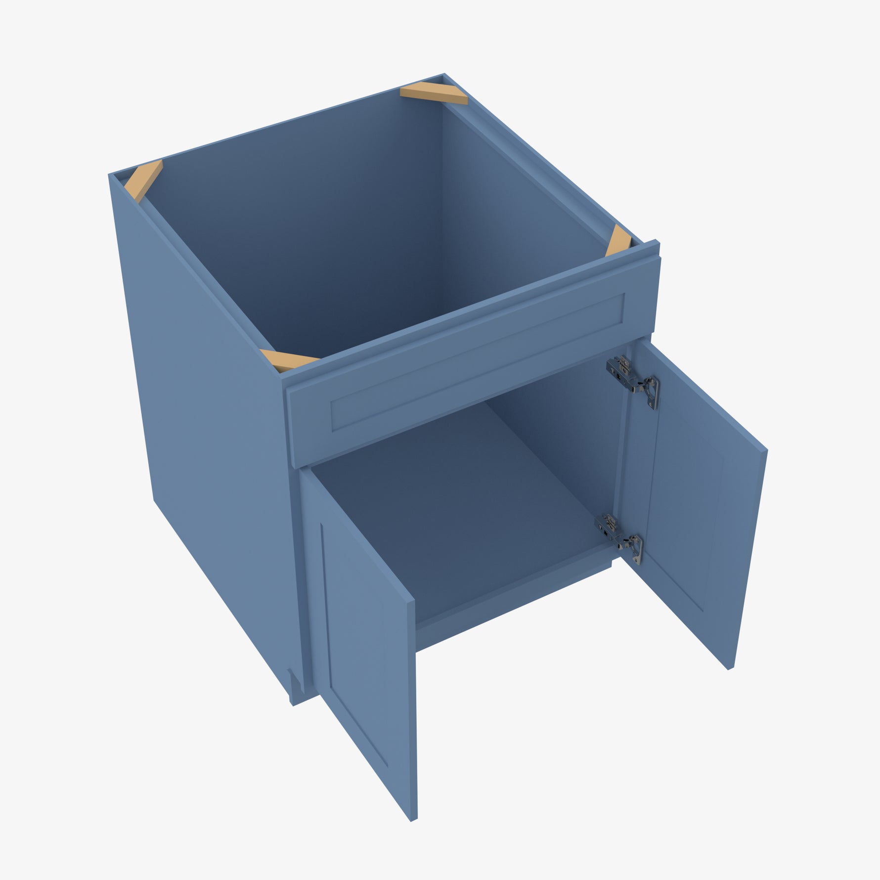AX-SB42 Double Door 42 Inch Sink Base Cabinet | Xterra Blue Shaker - image 1