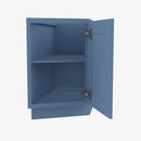 AX-BTC12L Single Door Cabinets 12 Inch Base Base Transitional Cabinet Left | Xterra Blue Shaker - image 3