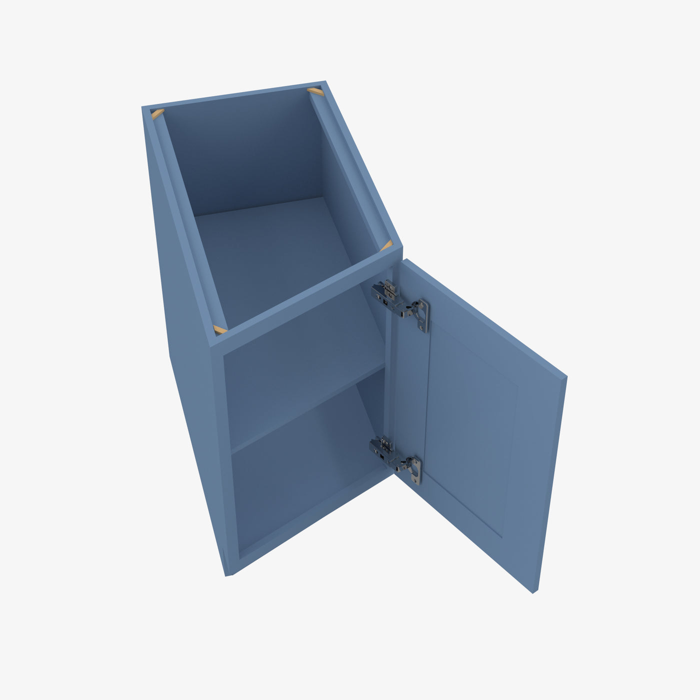 AX-BTC12R Single Door Cabinets 12 Inch Base Base Transitional Cabinet Right | Xterra Blue Shaker
