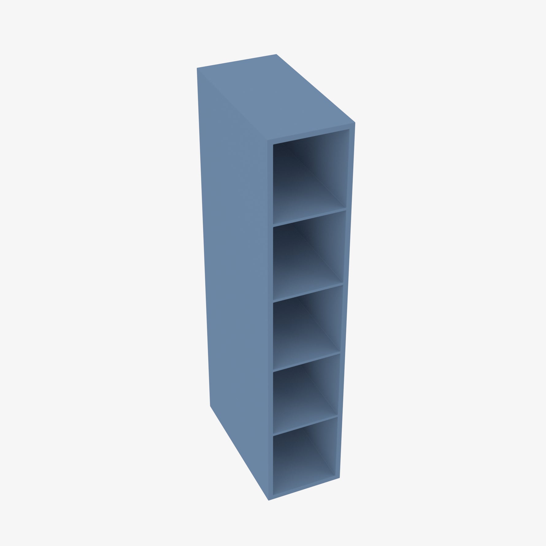 AX-WC642 6 Inch Wall Cube Cabinet with 7 Cubes | Xterra Blue Shaker - image 1