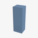 AX-W2D1854 Single Door Cabinets 18 Inch Wall Cabinet With 2 Built-In Drawers | XTerra Blue Shaker - image 3