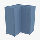 AX-WSQ2442 24 Inch Easy Reach Wall Corner Cabinet | XTerra Blue Shaker - image 2