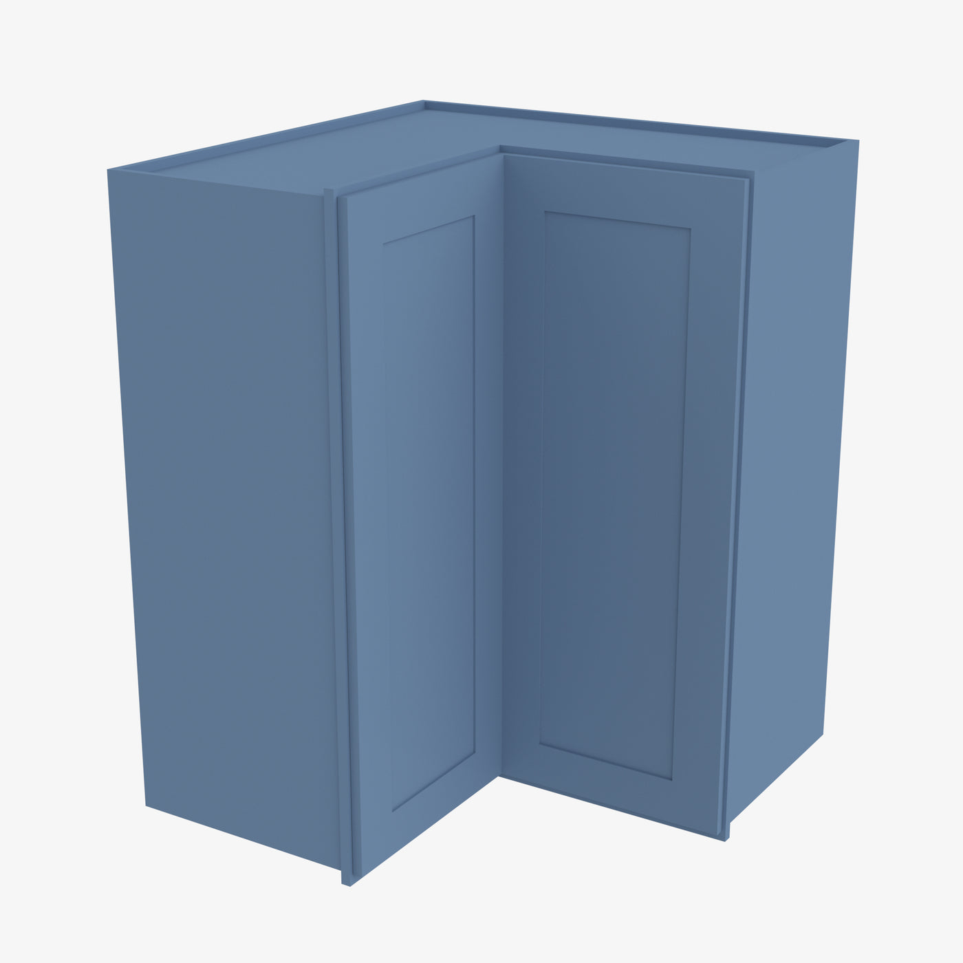 AX-WSQ2442 24 Inch Easy Reach Wall Corner Cabinet | XTerra Blue Shaker