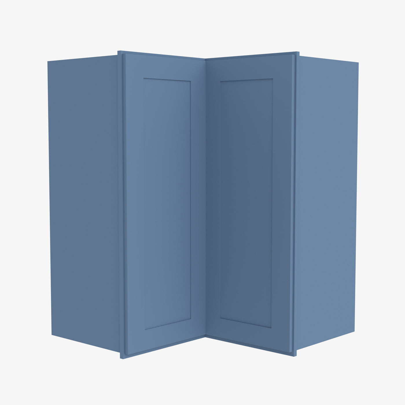 AX-WSQ2442 24 Inch Easy Reach Wall Corner Cabinet | XTerra Blue Shaker