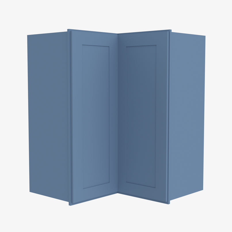 AX-WSQ2436 24 Inch Easy Reach Wall Corner Cabinet | XTerra Blue Shaker - image 3