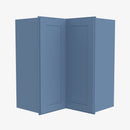 AX-WSQ2430 24 Inch Easy Reach Wall Corner Cabinet | XTerra Blue Shaker - image 3