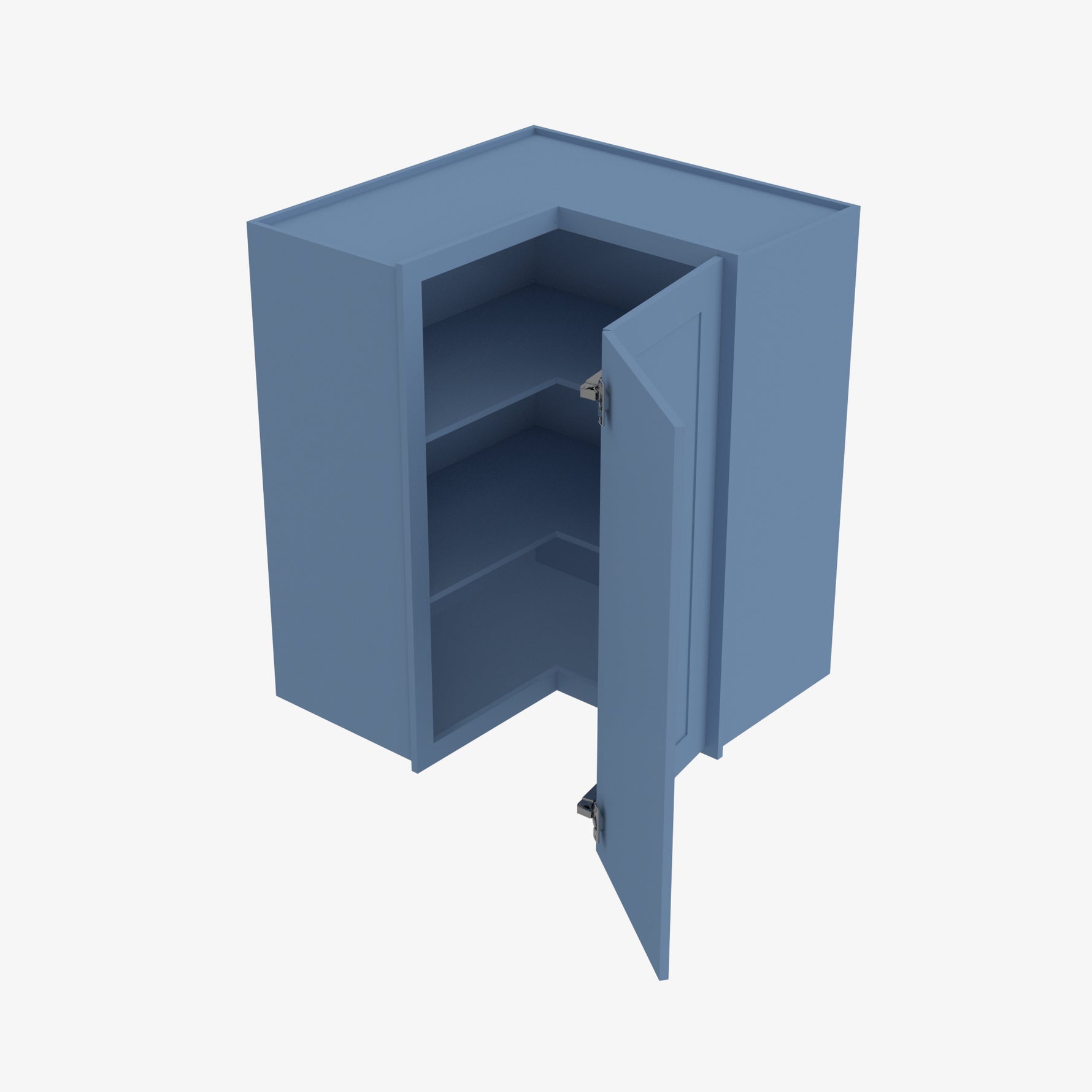 AX-WSQ2430 24 Inch Easy Reach Wall Corner Cabinet | XTerra Blue Shaker - image 4