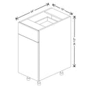 Fabuwood Illume Catalina Muratti 1 15" W X 34 1/2" H X 24" D Single Door Base Cabinet - image 1