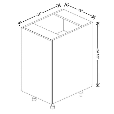 Fabuwood Illume Tuscany Nocce 3 18" W x 34 1/2" H x 24" D Full Height Single Door Base Cabinet - image 1