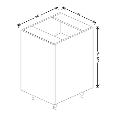 Fabuwood Illume Catalina Bianco Gloss 21" W X 34 1/2" H X 24" D Full Height Single Door Base Cabinet - image 1