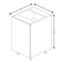 Fabuwood Illume Catalina Como Ash 2 21" W x 34 1/2" H x 24" D Full Height Single Door Base Cabinet - image 1