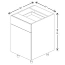 Fabuwood Illume Catalina Olmo 3 21" W x 34 1/2" H x 24" D Single Door Base Cabinet - image 1