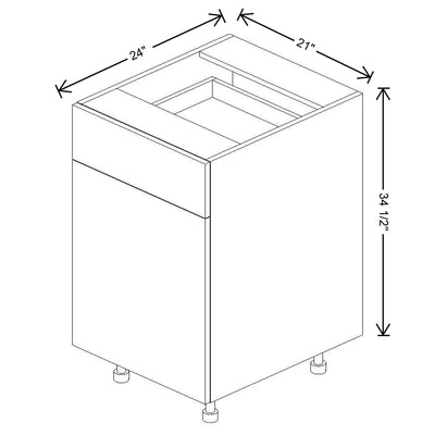 Fabuwood Illume Catalina Olmo 3 21" W x 34 1/2" H x 24" D Single Door Base Cabinet - image 1
