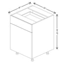 Fabuwood Illume Catalina Muratti 4 24" W x 34 1/2" H x 24" D Single Door Base Cabinet - image 1