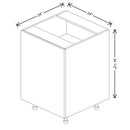 Fabuwood Illume Catalina Carbone Matte 24" W x 34 1/2" H x 24" D Full Height Single Door Base Cabinet - image 1