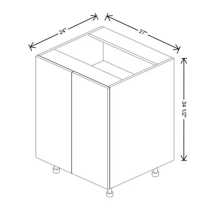 Fabuwood Illume Tuscany Olmo 3 27" W x 34 1/2" H x 24" D Full Height Double Door Base Cabinet - image 1