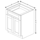 Fabuwood Allure Galaxy Indigo 27" W X 34 1/2" H X 24" D Double Door Base Cabinet - NO FINISH - image 1