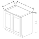 Fabuwood Allure Galaxy Linen 36" W X 34 1/2" H X 24" D Full Height Double Door Base Cabinet - BOTH SIDE (BS) - image 1