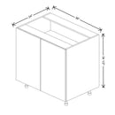 Fabuwood Illume Catalina Muratti 4 36" W x 34 1/2" H x 24" D Full Height Double Door Base Cabinet - image 1