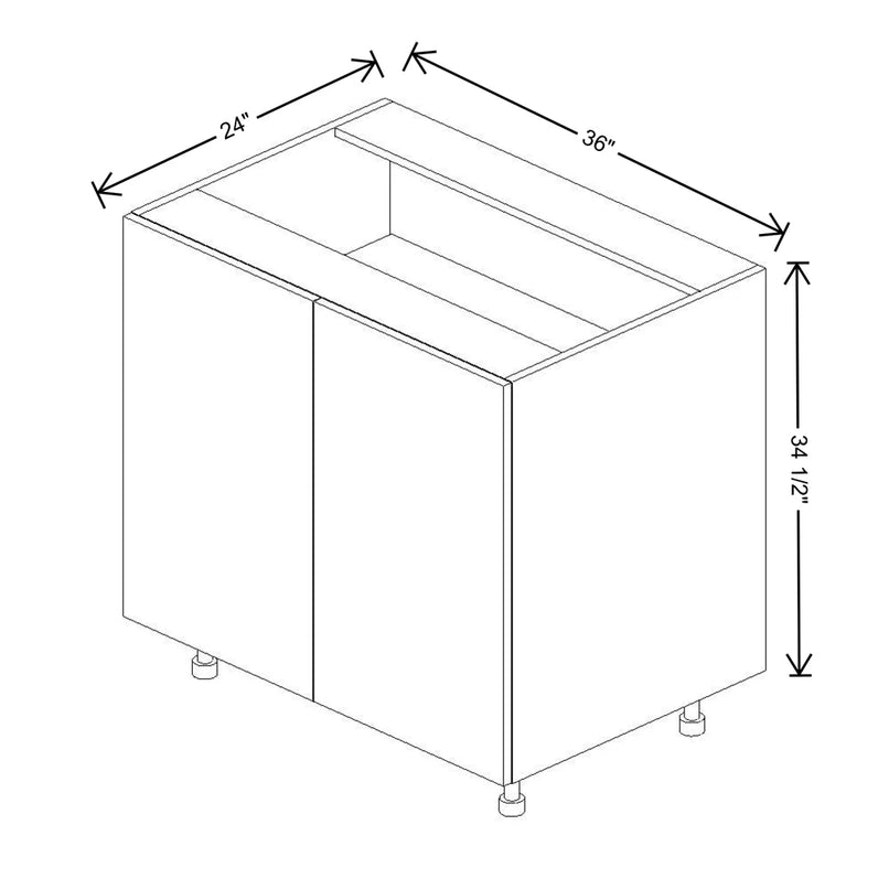 Fabuwood Illume Catalina Muratti 1 36" W X 34 1/2" H X 24" D Full Height Double Door Base Cabinet - image 1