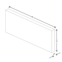 Fabuwood Illume Catalina Muratti 4 96" W x 4 1/2" H x 3/4" D Base Board Molding