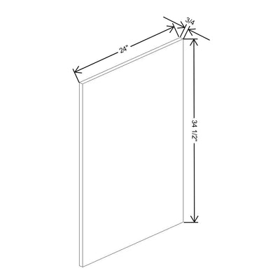 Fabuwood Allure Galaxy Indigo 3/4" W X 34 1/2" H X 24" D Base End Panel - image 1