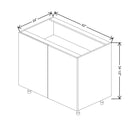 Fabuwood Illume Tuscany Muratti 1 48" To 51" W x 34 1/2" H x 24" D Blind Base Cabinet - image 1