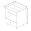 Fabuwood Illume Catalina Muratti 4 30" W x 34 1/2" H x 24" D Base Microwave Cabinet - image 1