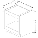 Fabuwood Allure Onyx Horizon 30" W X 34 1/2" H X 24" D Base Oven Cabinet - BOTH SIDE(BS) - image 1