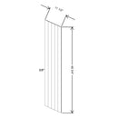 Fabuwood Allure Galaxy Dove 12" W X 47 1/2" H X 3/8" D Beaded Panel Plank - image 1