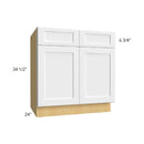 Parriott Woodland Anthracite Linen 27" W Base Cabinet