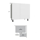 Fabuwood Illume Tuscany Como Ash 2 Corner Cabinets Kitchen Cabinet – ITCA2-BLB48/51FD - image 1