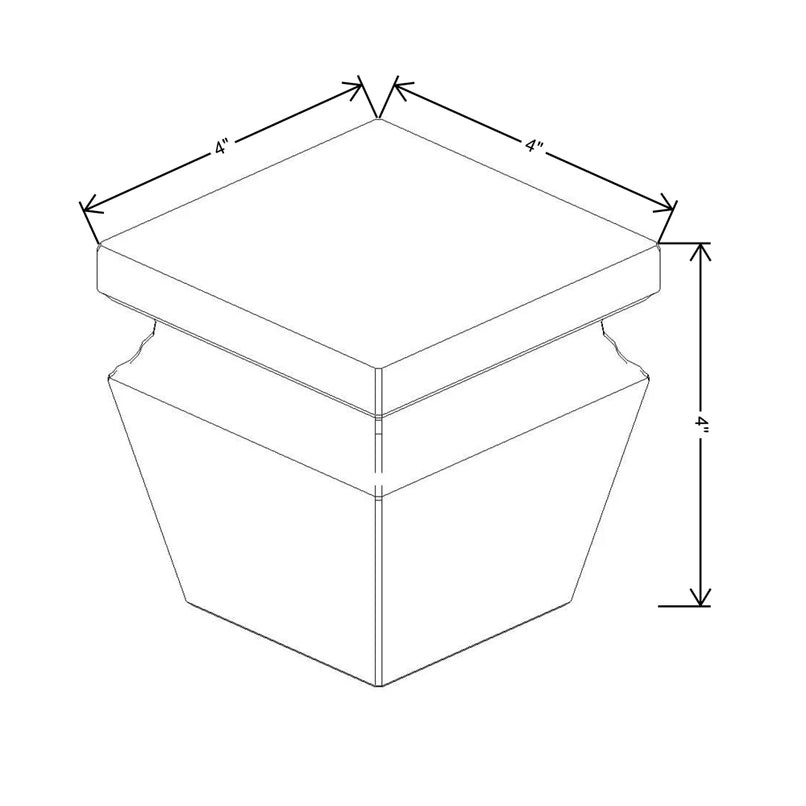 Fabuwood Allure Galaxy Frost 4" W X 4" H X 4" D Cove Bun Feet For Platform - image 1