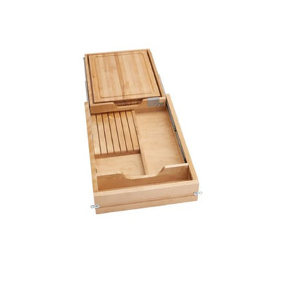 Fabuwood Allure Galaxy Timber 18" W Cutting Board & Knife Drawer w/Blum Sides - image 1