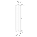 Fabuwood Illume Catalina Bianco Matte 3" W x 30" H Corner Wall Filler - image 1