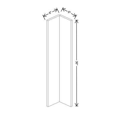 Fabuwood Illume Catalina Muratti 4 6" W x 36" H Corner Wall Filler - image 1