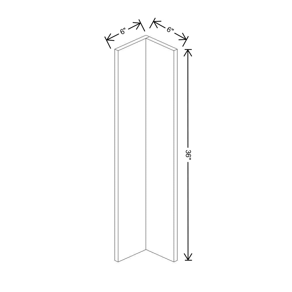 Fabuwood Illume Tuscany Nocce 3 6" W x 36" H Corner Wall Filler - image 1